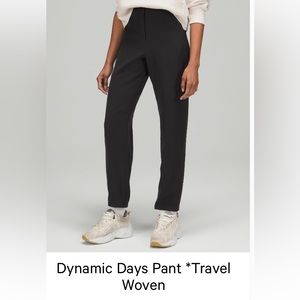 LULULEMON TRAVEL PANT BLACK